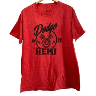 Photo of Dodge Hemi 1953 Pistons Red Graphic T Shirt Mens Large Automotive Crewneck