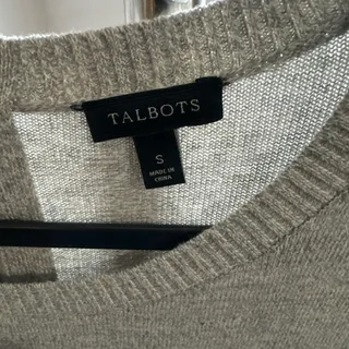Photo of Talbots pullover sweater top gray size S‎