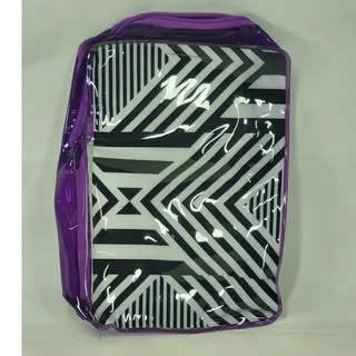 Photo of Paul Mitchell Geometric Cosmetic Travel Bag Purple Trim
