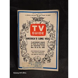 Photo of 1964 TV Guide America’s Long Vigil JFK Kennedy Assassination Jan 25-31 Issue
