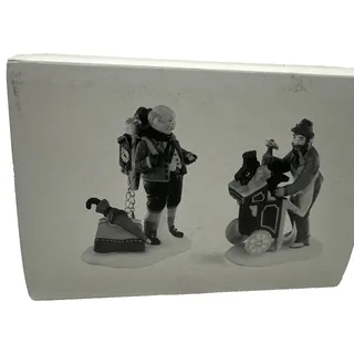 Photo of Dept 56 Heritage Village Accessories Cobbler and Clock Peddler 5839-4