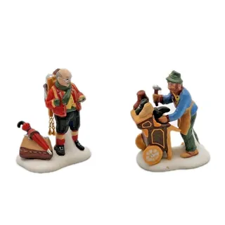 Photo of Dept 56 Heritage Village Accessories Cobbler and Clock Peddler 5839-4