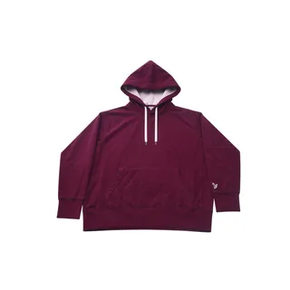 Photo of American Eagle Hoodie Men’s Medium Burgundy Maroon Pullover Logo Sweatshirt