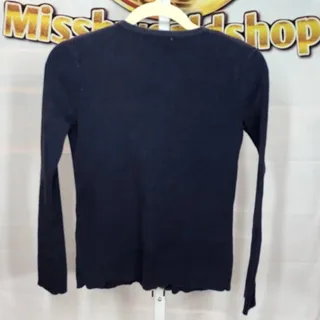 Photo of Ellen Tracy Navy Blue 100 Percent Cotton Sweater Size Medium