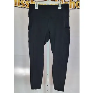 Photo of Luga Black Workout Stretch Yoga Leggings Size L