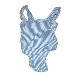 Photo of EUC Old navy blue/white stripes, nautical, one piece suite size 3-6 mo
