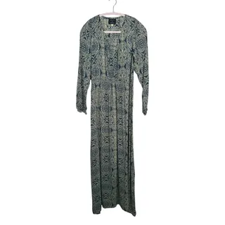 Photo of Natalie Martin Fiore Maxi Dress XS Green Boho Moroccan Indie Hippie Fall Artsy