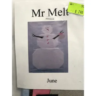 Photo of Quilt block kit Mr. Melt snowman June 