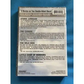 Photo of Classic Jack 4 Movies DVD: Studs Lonigan, The Terror, Wild Ride, Little Shop NEW