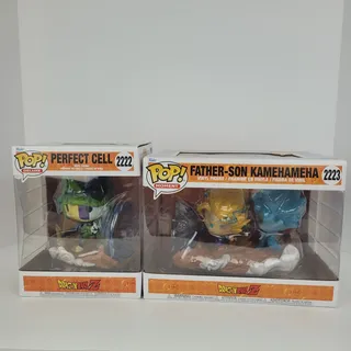 Photo of Funko Pop! Dragon Ball Z #2222 and #2223 Perfect Cell v.s. Father-Son Kamehameha