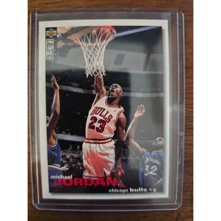 Photo of Michael Jordan 1995-1996 Upper Deck Coll. Choice #45 - Chicago Bulls - PSA 6
