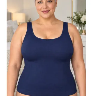 Photo of Shapermint Essentials All Day Every Day Tank Cami 2XL Navy NWT Shapewear
