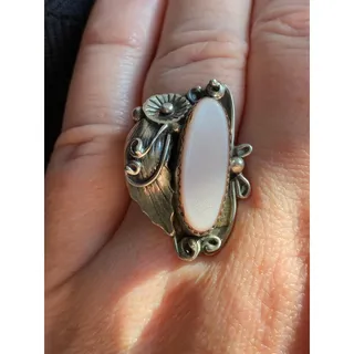 Photo of Antique Native Pink Mother of Pearl Ring
