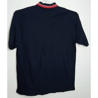 Photo of Divots Premium Golf Shirt XL NWT Men Navy Blue Tipped Polo Short Sleeve