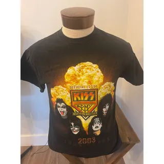 Photo of 2003 KISS ARMY Access Ticket Club Concert Tour Platinum Corps Shirt Size Medium