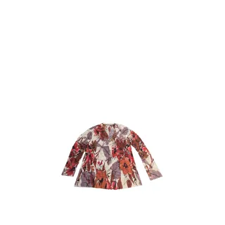 Photo of Coldwater Creek Floral Print Cardigan Sweater L 14-16 Red Multi