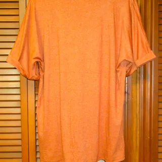 Photo of Unisex Adult Orange Halloween Graphic T-Shirt Size Large Skeleton & Pumpkin Fall
