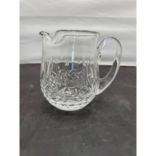 Photo of Waterford Crystal Lismore Ice Lip Pitcher 6" Water Jug Signed Ireland Vintage
