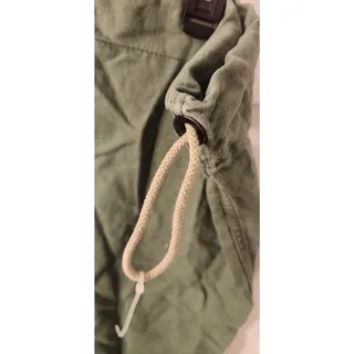 Photo of Military‑Style Canvas Duffel Bag Green Drawstring 24x30 Heavy Duty
