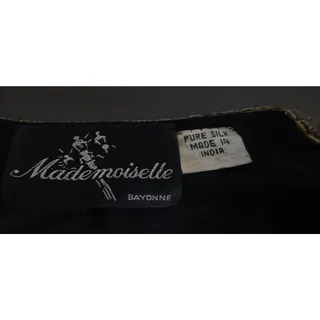 Photo of Mademoiselle Bayonne Black Gold Sequin Beaded Pure Silk Jacket India