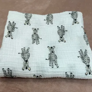Photo of Aden + Anais Safari Babes Zebra Cotton Muslin Zoo Baby Receiving Blanket 48 x 42