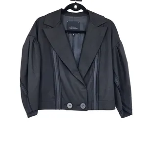 Photo of Robert Rodriguez Short Black Notched Collar Botton Button Blazer Size 8