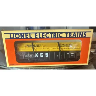 Photo of Lionel O 6-16387 KCS Kansas City Southern Gondola w/ Coil Covers - NIB