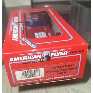 Photo of American Flyer 6-48483 Boys Railroad Club Boxcar NIB S Guage