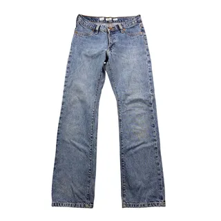 Photo of Vintage 90s Todd Oldham Jeans Low Rise Bootcut Size 26 Size 1 Medium Wash Denim