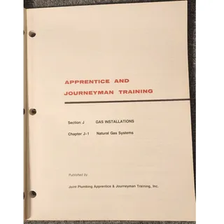 Photo of AFL-CIO Natural Gas Systems Apprentice Journeyman Training Manual 1983 Book