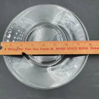 Photo of Vintage Glass Salad Plates 8" Simple Set of 8
