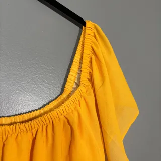 Photo of Lane Bryant Yellow Ombre Off The Shoulder Maxi Dress - 18/20 - Women's Plus Size