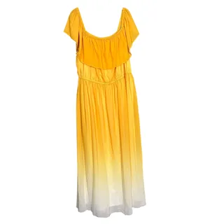 Photo of Lane Bryant Yellow Ombre Off The Shoulder Maxi Dress - 18/20 - Women's Plus Size
