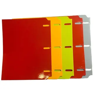 Photo of Case-it Binder Buddies Cardboard Multi-Color Pocket Divider Folder Lot of 5