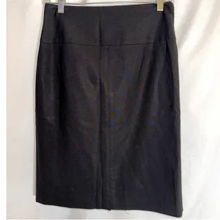 Photo of Banana Republic Black Pencil Midi Skirt Sz 4 Stretch Lightweight Italian Fabric