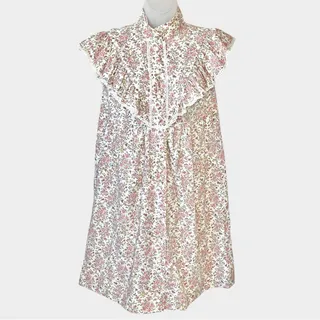 Photo of VINTAGE JCPENNEY Floral Prairie Cottagecore Midi Dress Union Made Size Medium
