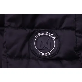 Photo of Nautica Women’s Medium Black Hooded Puffer Jacket Water Resistant Winter Coat