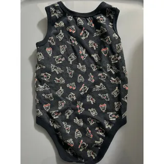 Photo of Garanimals Sleeveless Navy Bodysuit Infant Size 18 M Novelty Print