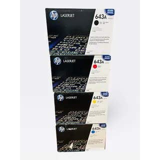Photo of HP 643A LaserJet Toner Set Q5950A/Q5951A/Q5952A/Q5953A Black/Cyan/Yellow/Magenta