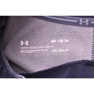 Photo of Under Armour ColdGear Men’s Medium Gray Navy 1/4 Zip Pullover Loose Fit