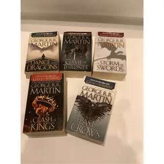 Photo of Game of Thrones A Song of Ice and Fire 5 Book Paperbacks Set George RR Martin