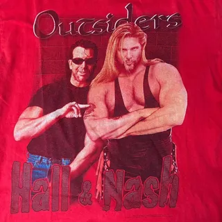 Photo of Vintage 1998 WCW The Outsiders Tee duo Hall & Nash Size L