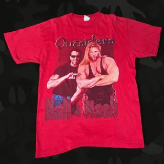 Photo of Vintage 1998 WCW The Outsiders Tee duo Hall & Nash Size L