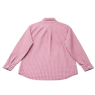 Photo of Smith & James Men’s Large Red White Gingham Check Long Sleeve Button Down Shirt