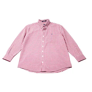Photo of Smith & James Men’s Large Red White Gingham Check Long Sleeve Button Down Shirt