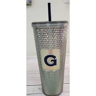 Photo of Starbucks Georgetown G Grey Studded Tumbler 24 oz NWT