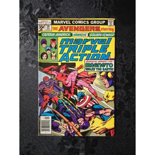 Photo of Marvel Comics Group Marvel Triple Action #39 The Avengers 1977 Newsstand Magento