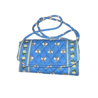 Photo of RETIRED Vera Bradley “Bee's Knees” Quilted Cotton Wildwood Wallet Crossbody