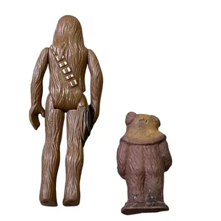 Photo of Kenner Star Wars Chewbacca & Ewok Action Figures 80s Vintage