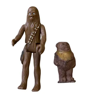 Photo of Kenner Star Wars Chewbacca & Ewok Action Figures 80s Vintage